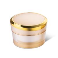 錐形雙壁帶環亞克力膏霜罐化(huà)妝品罐包裝 YH-CJ006,50g